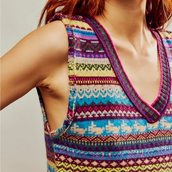 Free People ‘Fran’ Sweater Vest- Small - Picture 5 of 6